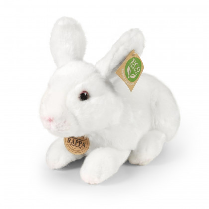 Plyšový králík bílý ležící 23 cm ECO-FRIENDLY