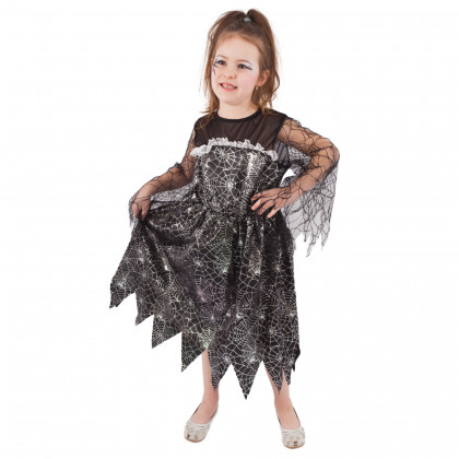 Dětský kostým čarodějnice s pavučinou (S) e-obal