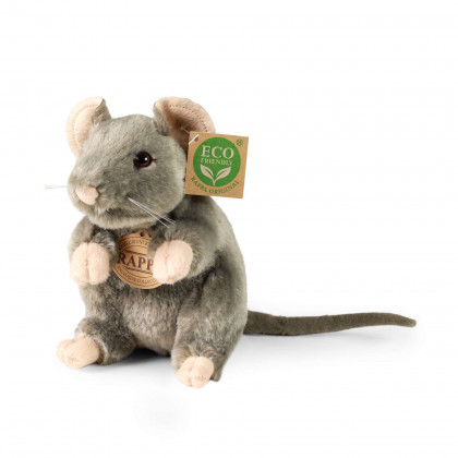 Plyšová myš sedící 16 cm ECO-FRIENDLY
