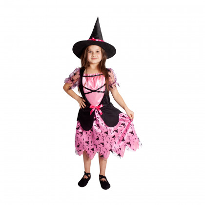 Dětský kostým čarodějnice růžová (S) e-obal