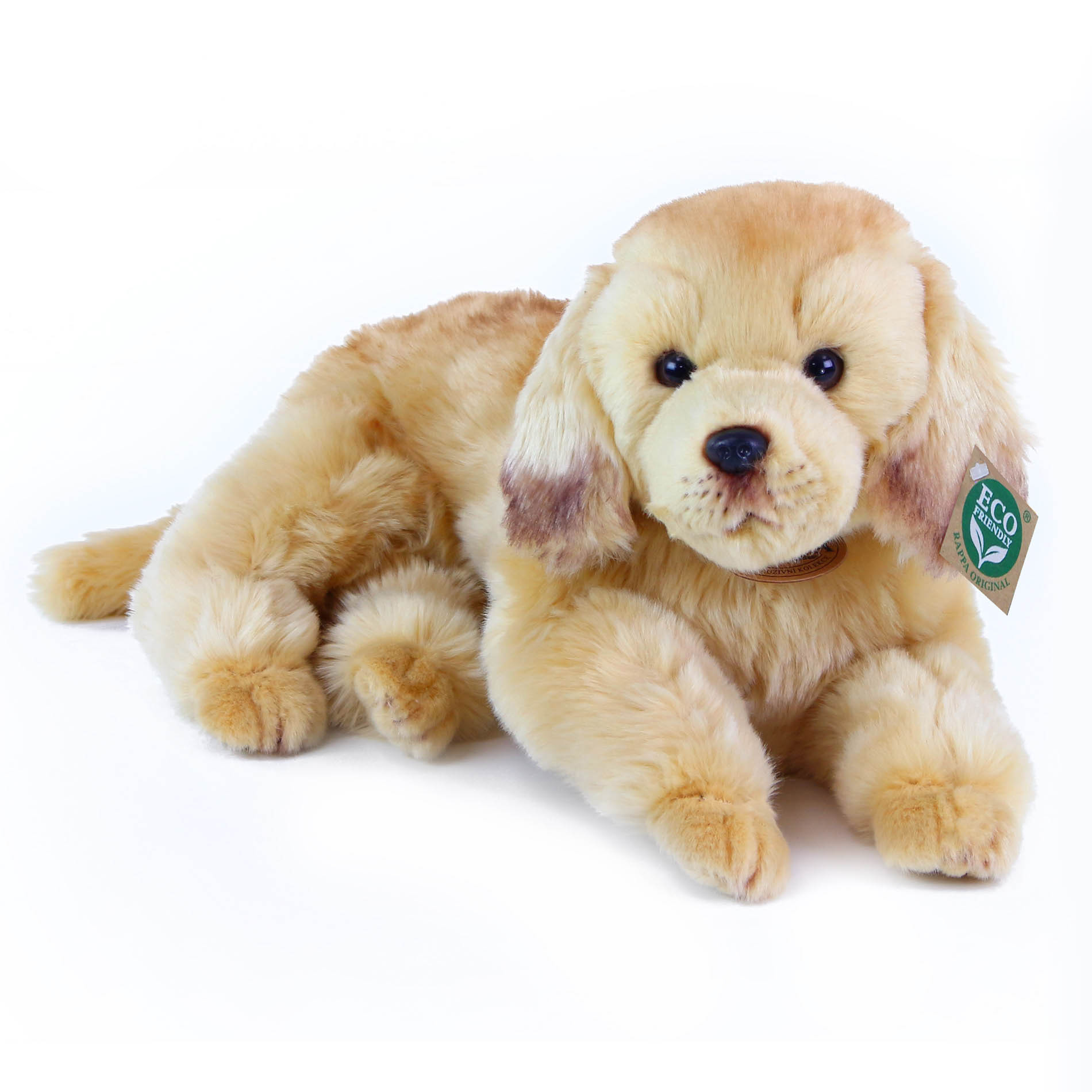 Plyšový pes zlatý retrívr ležící 32 cm ECO-FRIENDLY