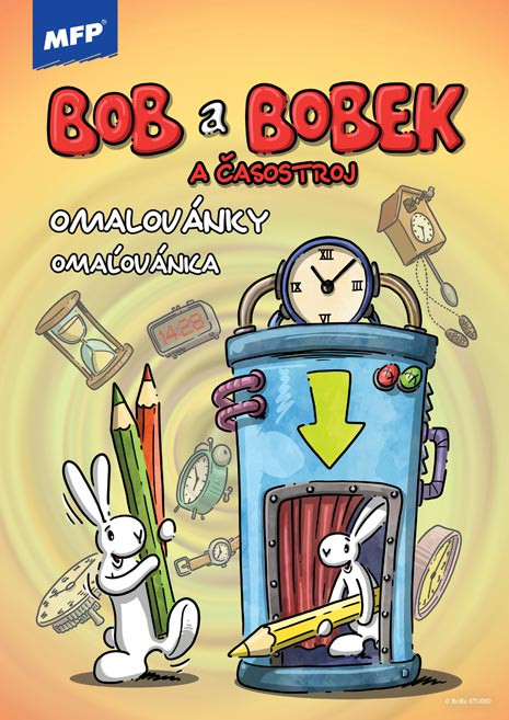 Omalovánky MFP A4 Bob a Bobek a časostroj