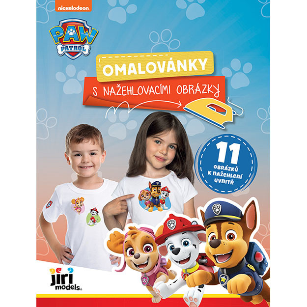 Omalovánka s nažehlovacími obrázky Paw Patrol