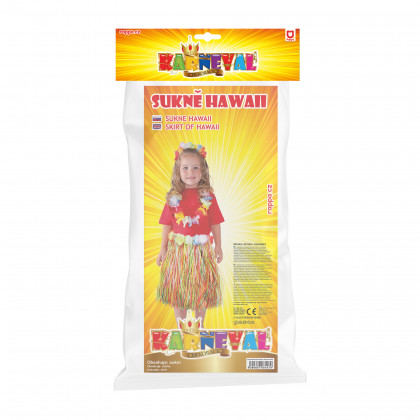 Sukně Havaj barevná 45 cm dětská