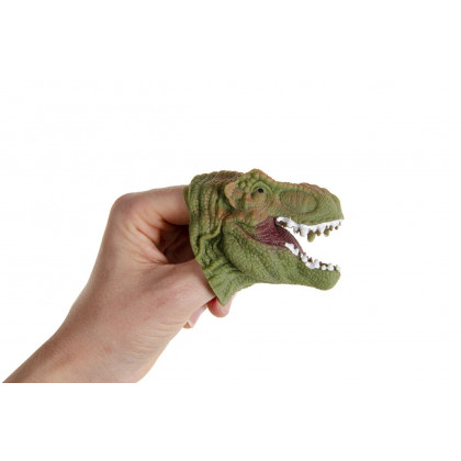 Dinosaurus hlava/prstová loutka 7x5 cm