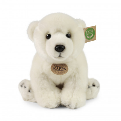 Plyšový lední medvěd sedící 25 cm ECO-FRIENDLY