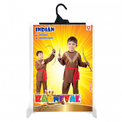 Dětský kostým indián s šátkem (M)