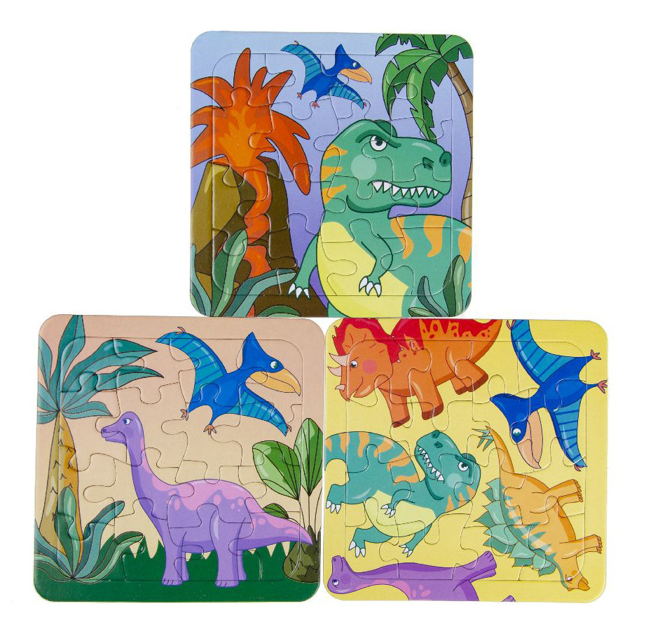 Puzzle doskové Dinosaury 16 dielikov