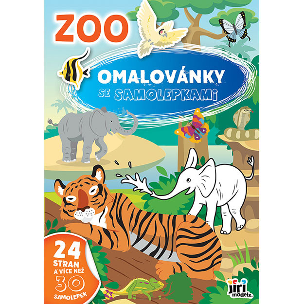 Omaľovánka A4 so samolepkami ZOO