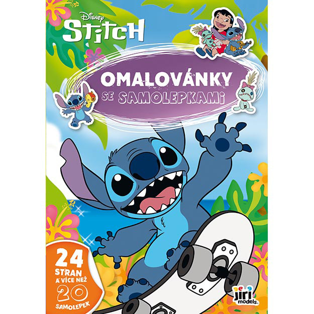 Omaľovánka A4 so samolepkami Lilo & Stitch