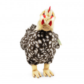 Plyšová sliepka kropenatá stojaci 33 cm s vajcom ECO-FRIENDLY