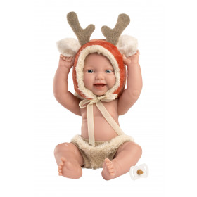 Llorens 63202 NEW BORN CHLAPČEK - realistická bábika bábätko s celovinylovým telom - 31 cm
