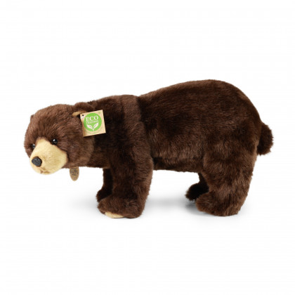 Plyšový medveď hnedý stojaci 40 cm ECO-FRIENDLY